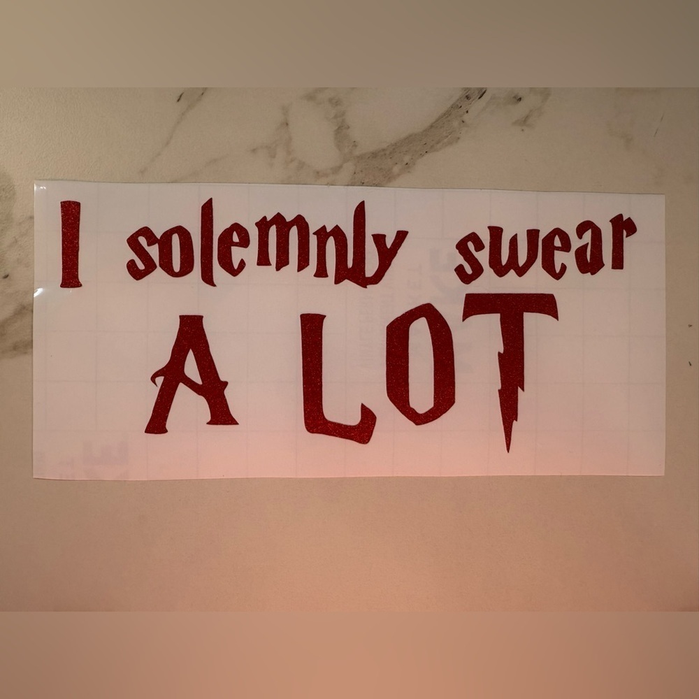 I solemnly swear a lot funny Harry Potter Decal
